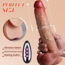 Acmejoy Vibrating Thrusting Thick Long Lifelike Dildo 10.83 Inch