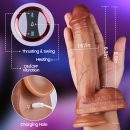 MASK - Bloodshot Thrusting Swinging Heating Dildo for G and P-spot 8.6 Inch